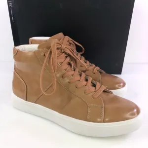 INC Men's Rhett Beige PU Leather Casual Lace-Up Chukka Boots 10M