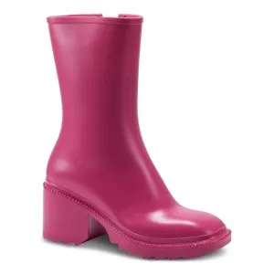 INC SQUARE TOE BLOCK HEEL RAIN BOOTS Pink Size 10​