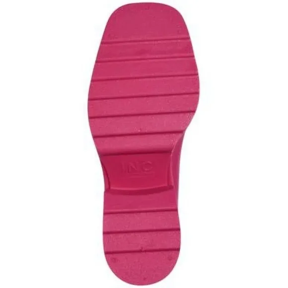 INC SQUARE TOE BLOCK HEEL RAIN BOOTS Pink Size 10​