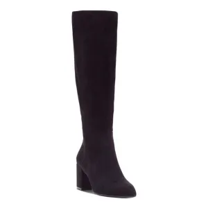 INC Womens Black Stretch Gore Ozara Pointed Toe Block Heel Heeled Boots 10 M