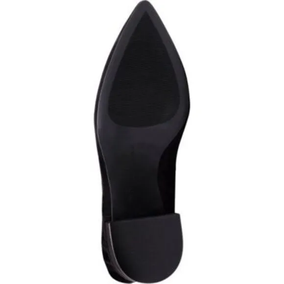 INC Womens Black Stretch Gore Ozara Pointed Toe Block Heel Heeled Boots 10 M