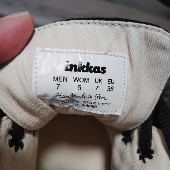 inkkas Aztec storm high top canvas sneakers unisex