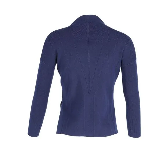 Iris &amp; Ink Turtleneck Sweater in Navy Blue Viscose