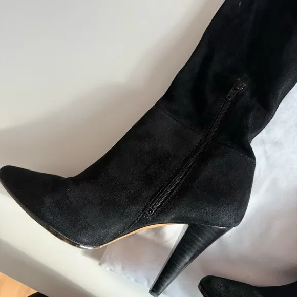 IRO PARIS “Babel” Thigh High Over Knee Stretch Suede Heel Boots Size 37 6.5