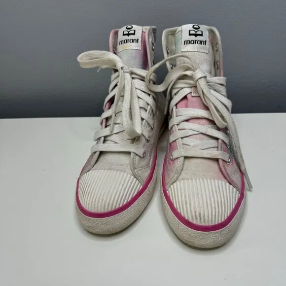ISABEL MARANT benkeen canvas high top sneakers size 5.5