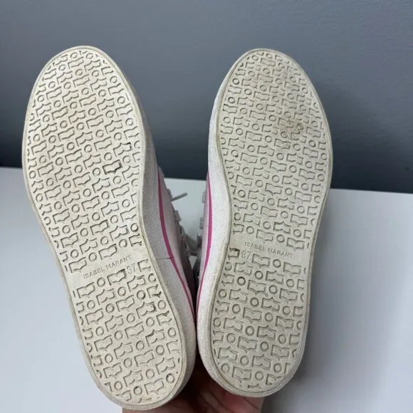 ISABEL MARANT benkeen canvas high top sneakers size 5.5