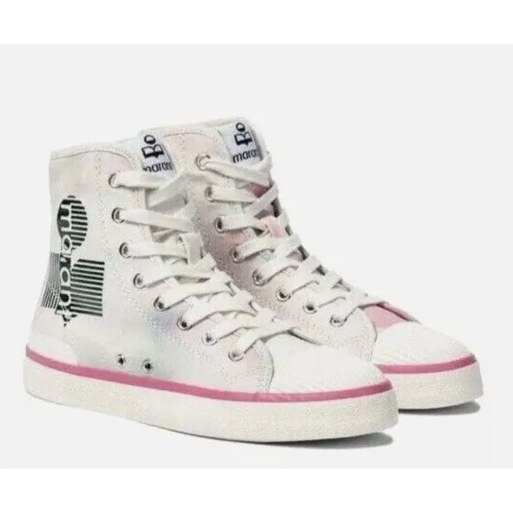 ISABEL MARANT benkeen canvas high top sneakers size 5.5