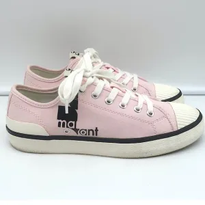 Isabel Marant BINKOO LOW TOP SNEAKERS PINK CANVAS