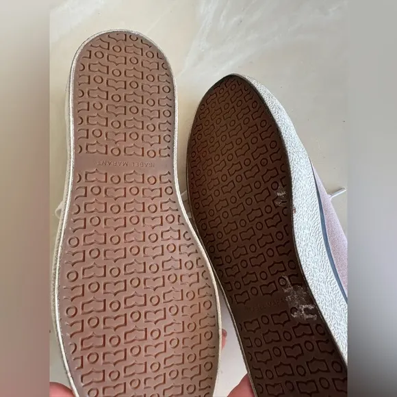 Isabel Marant BINKOO LOW TOP SNEAKERS PINK CANVAS