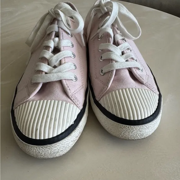 Isabel Marant BINKOO LOW TOP SNEAKERS PINK CANVAS