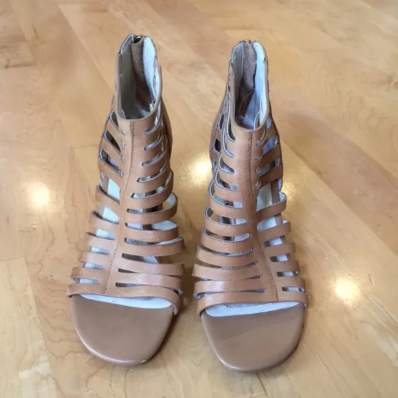 ISOLA | Strappy Leather Block Heel Bootie Sandals
