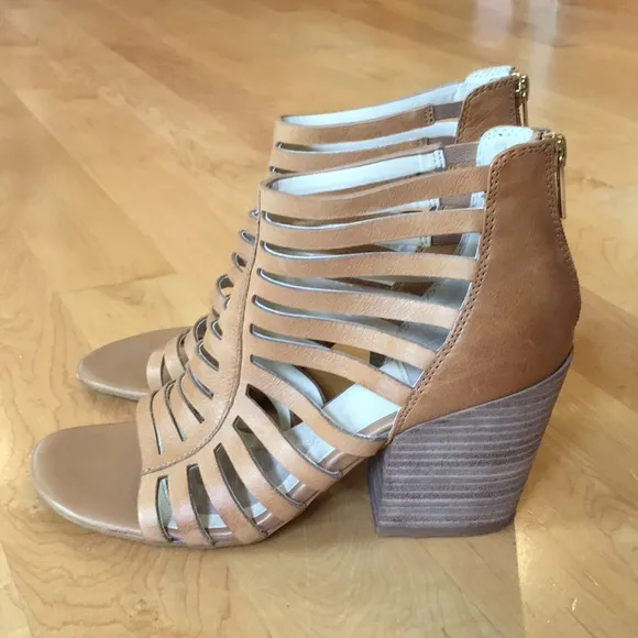 ISOLA | Strappy Leather Block Heel Bootie Sandals