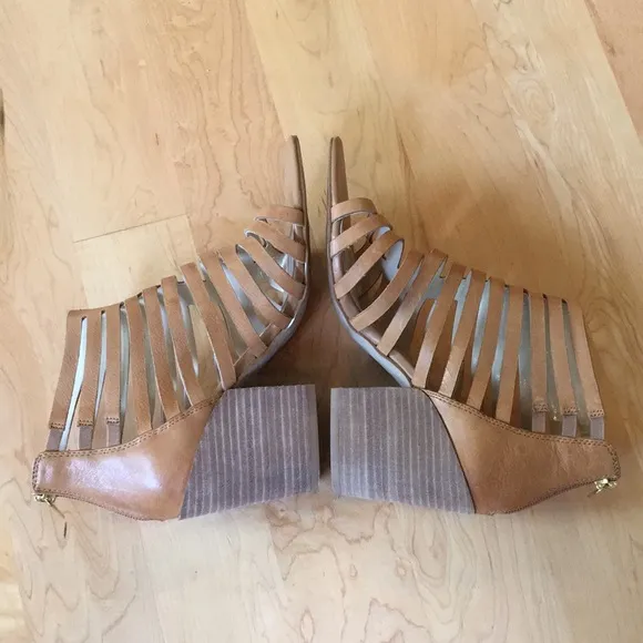 ISOLA | Strappy Leather Block Heel Bootie Sandals