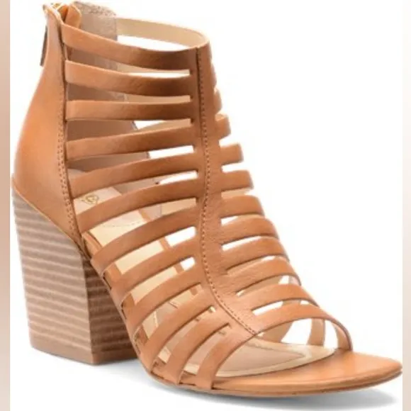 ISOLA | Strappy Leather Block Heel Bootie Sandals