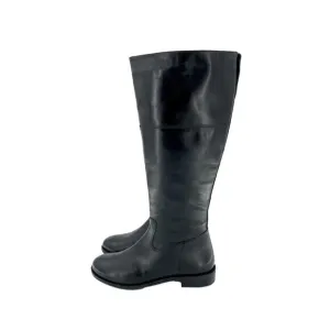 Italian Shoemakers Lara Riding Boots Black Leather Tall Boot SZ 7.5 NEW