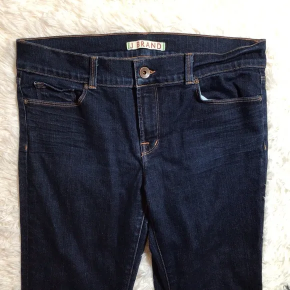 J Brand Lovestory Flare Trouser Anthropologie 32 Ink Like Dojo Dark Stretch 31