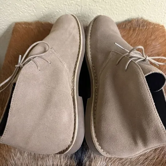 J. Crew  Chukka Ankle Boot Mens 9.5 Suede Desert Boot Lace-Up Plain Toe‎ Preppy