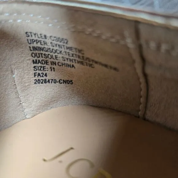 J. Crew Factory Crewcuts Girls' metallic bit loafers Gold K11 NWT