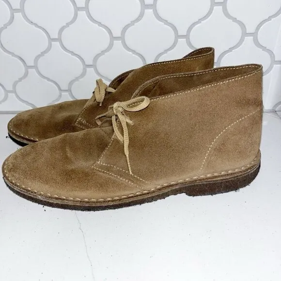 J. Crew Macalister 79438 Suede Gum Sole Desert Chukka Boots Men Size 10