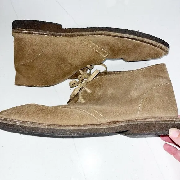 J. Crew Macalister 79438 Suede Gum Sole Desert Chukka Boots Men Size 10