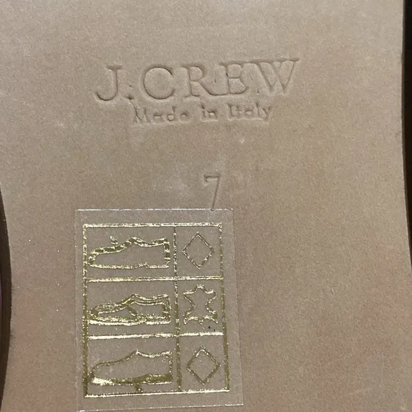 J. Crew metallic gold loafers