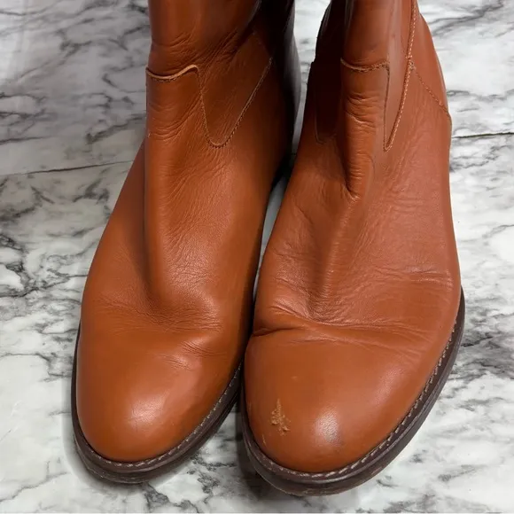 J. Crew Riding Boots leather brown size 7 brown casual western