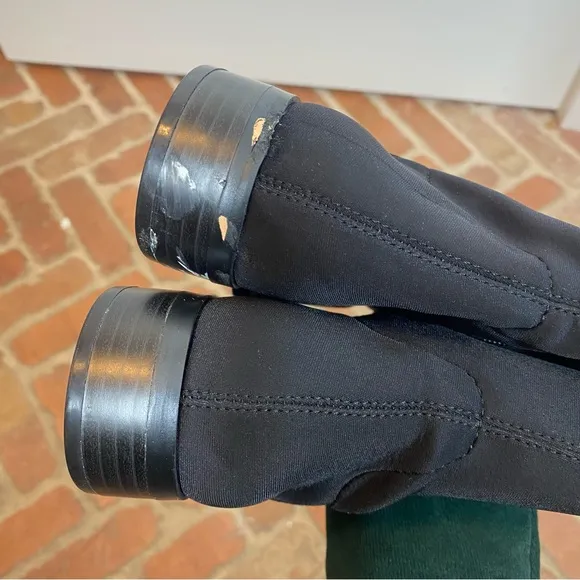 J. Crew Sueded knee-high boots with stretch in black size 8.5