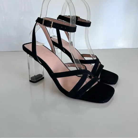 J. Crew Women’s Strappy Lucite Heel Sandals