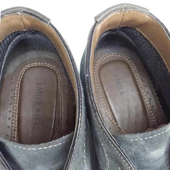 J. Murphy Desert Chukka Boots Size 9M Grey Blue Suede Leather Preppy Academia