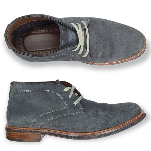 J. Murphy Desert Chukka Boots Size 9M Grey Blue Suede Leather Preppy Academia