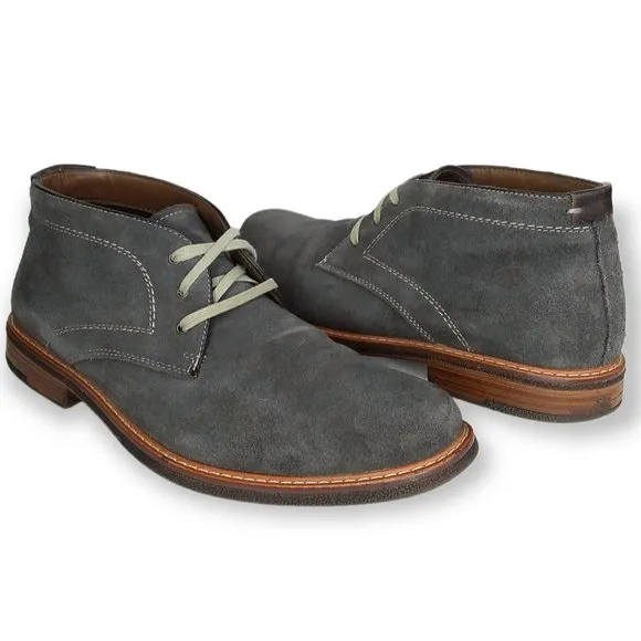 J. Murphy Desert Chukka Boots Size 9M Grey Blue Suede Leather Preppy Academia