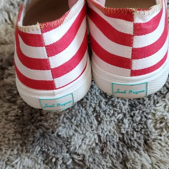 Jack Rogers Jane Slip On Stripe Sneakers Size 9.5
