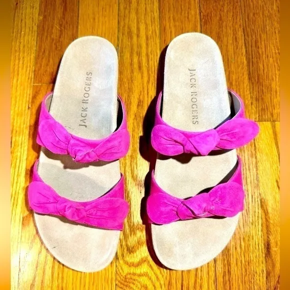 Jack Rogers NEW ladies Rose Double Knot Comfort Sandals