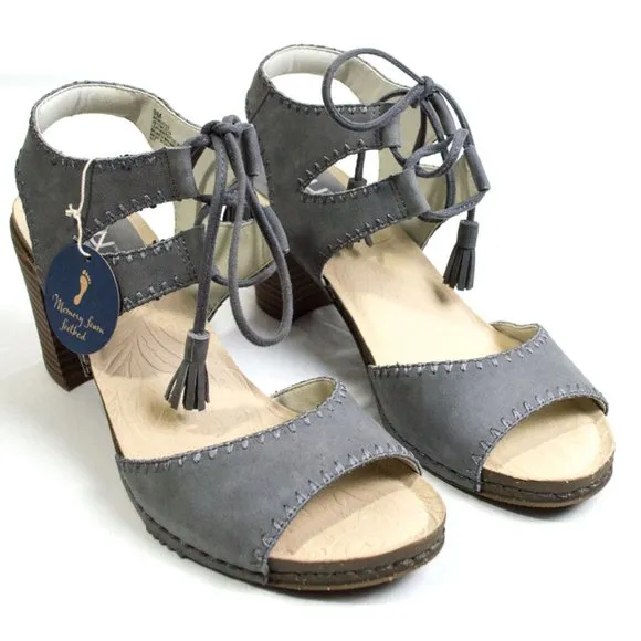 Jambu Morocco Heeled Nubuck Leather Lacing Sandal 9M