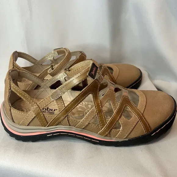 Jambu Tangerine  Leather Sandals 7.5