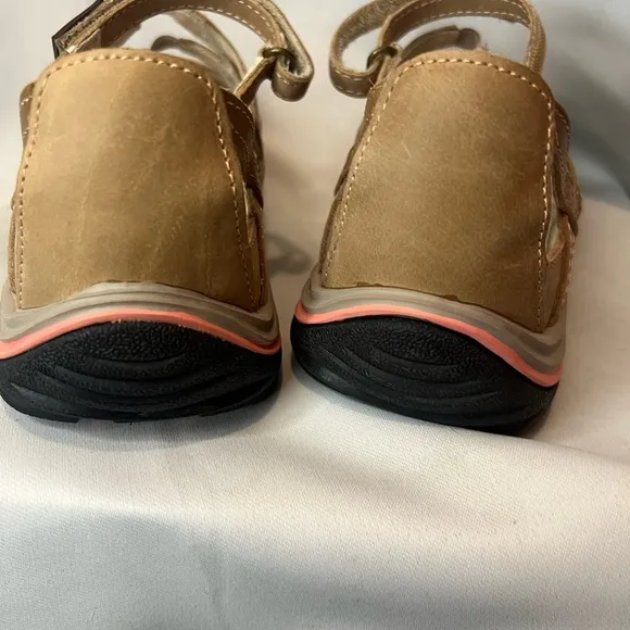 Jambu Tangerine  Leather Sandals 7.5