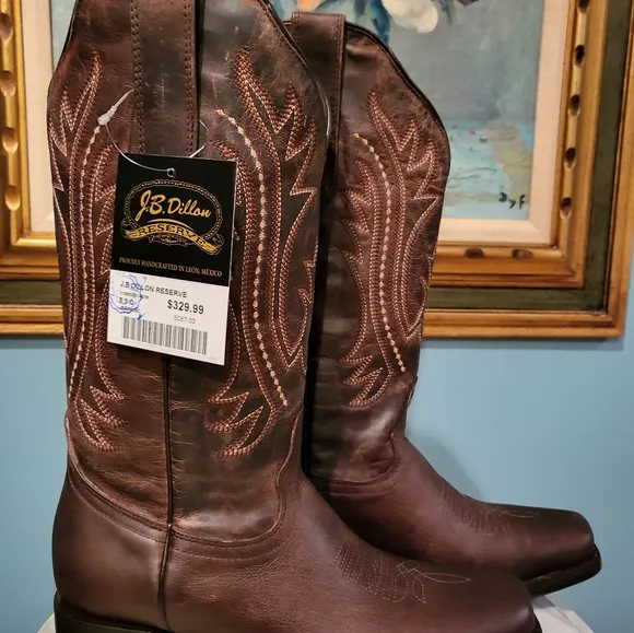 J.B. DILLON western leather boots