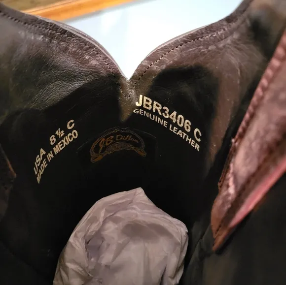 J.B. DILLON western leather boots