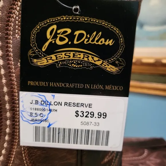 J.B. DILLON western leather boots