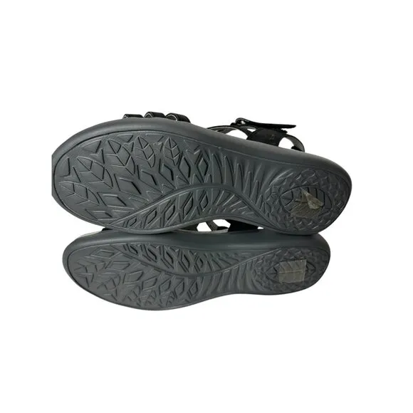 JBU By Jambu Lesley  Women's 7.5M Black Shimmer Strappy Sandals With Embellished
