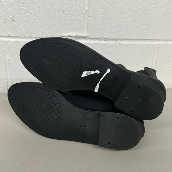 JC play sz9 black Jeffrey Campbell rubber ankle rain boots pull on booties