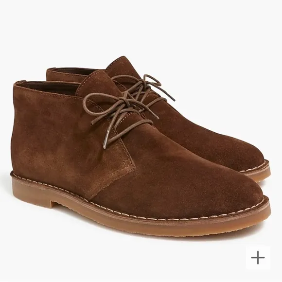 J.Crew Desert boots made in Italy suede leather lace up Chukka brown men’s
