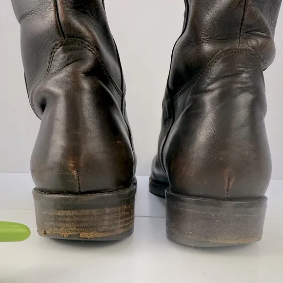 J.Crew Leather Riding Knee High Boots Brown Size 9