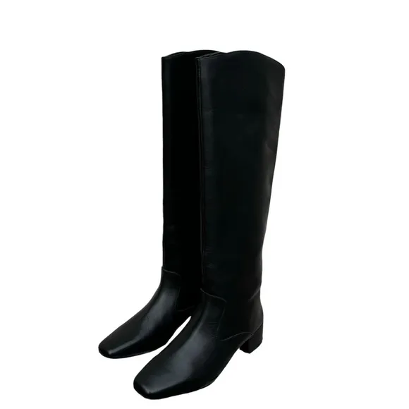 J.crew Roxie knee-high boots in leather BA737 Size 5.5