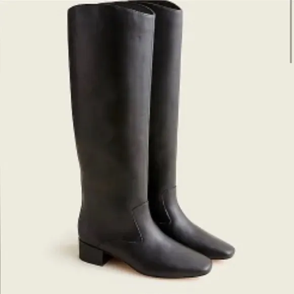 J.crew Roxie knee-high boots in leather BA737 Size 5.5