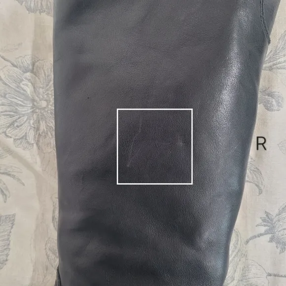 J.Crew Women's Black Leather Knee High  Riding Boots with Buckle