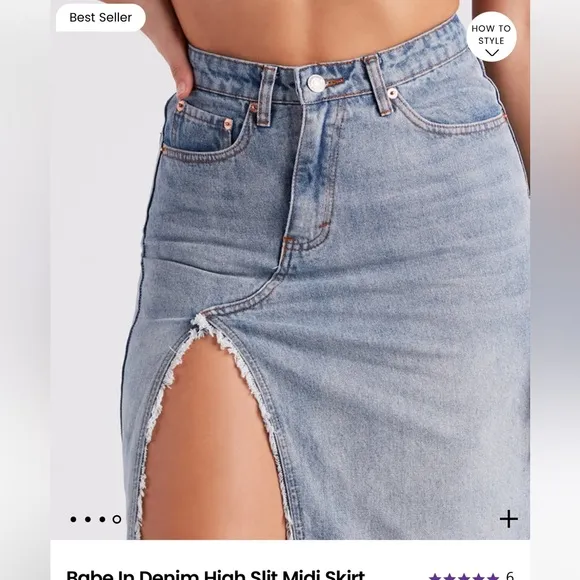 Jean skirt- never been worn- still has tag!!