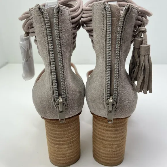 Jeffrey Campbell Despina Leather Strappy Tassel Sandals