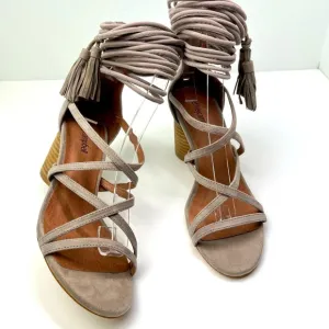 Jeffrey Campbell Despina Leather Strappy Tassel Sandals