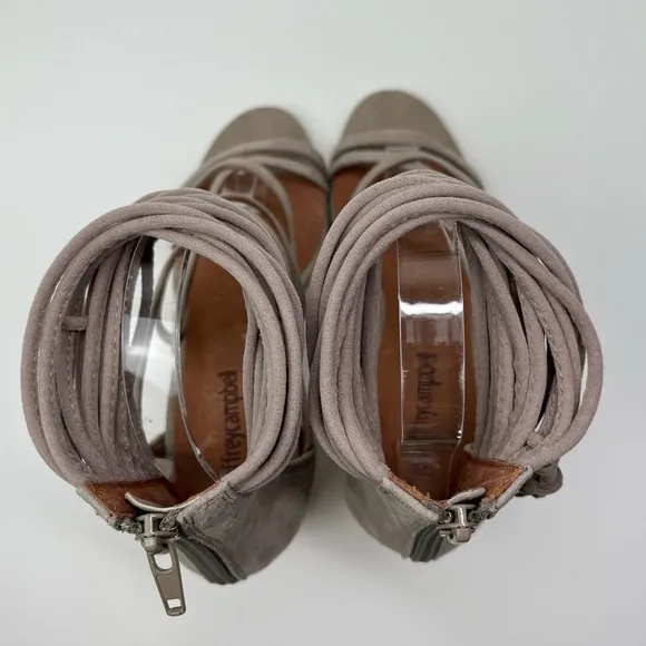 Jeffrey Campbell Despina Leather Strappy Tassel Sandals